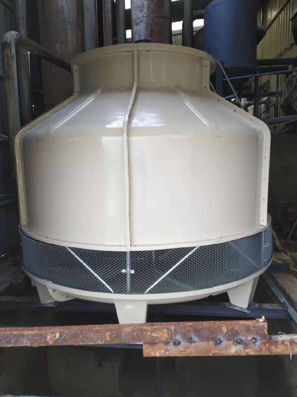 成都万年红 150T 旧冷却塔改造换新施工现场实拍！